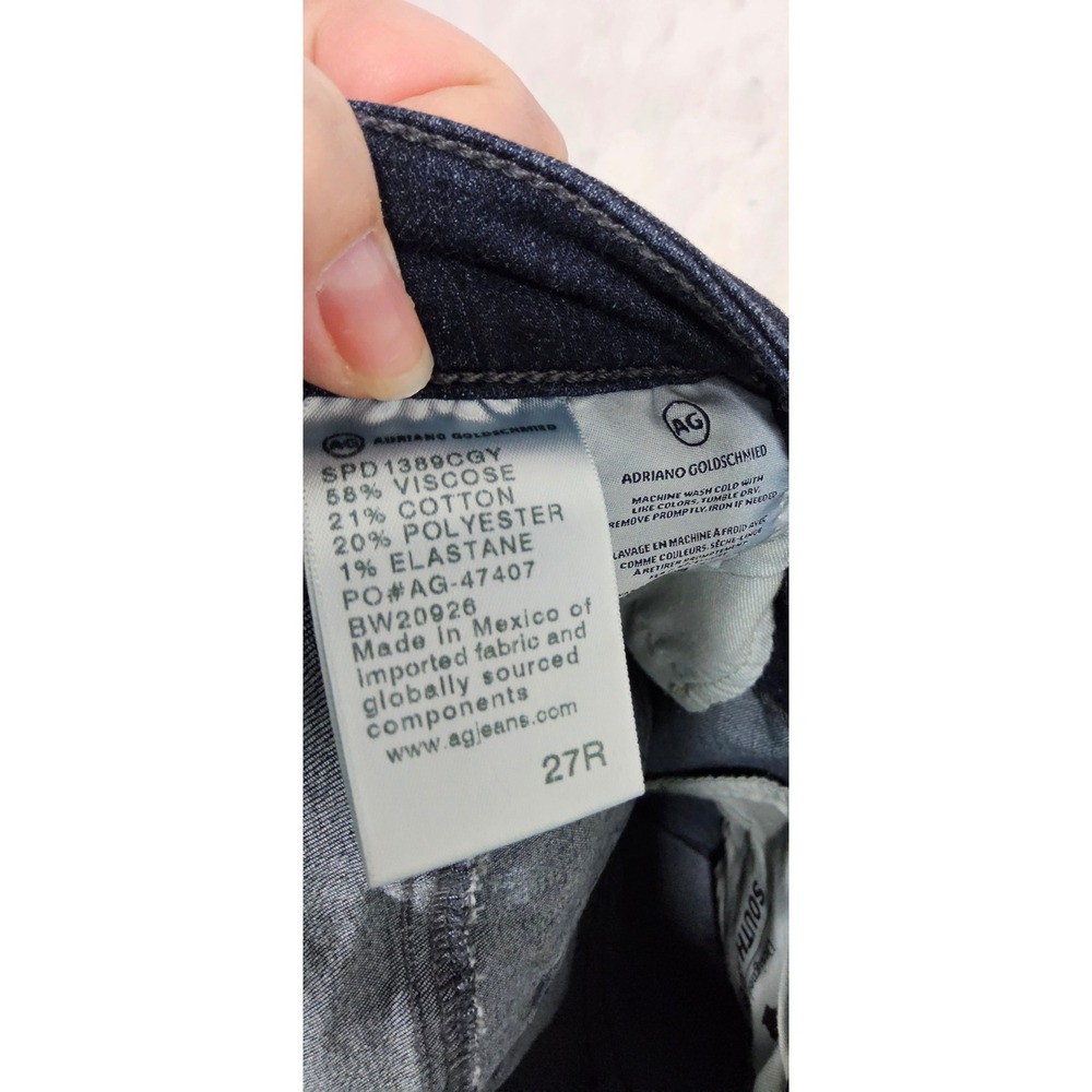 AG Adriano Goldschmied Jeans Womans‎ 27 Legging Ankle Super Skinny Dark Whisker - Picture 6 of 7